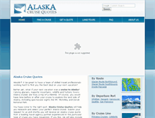 Tablet Screenshot of alaskacruisequotes.com